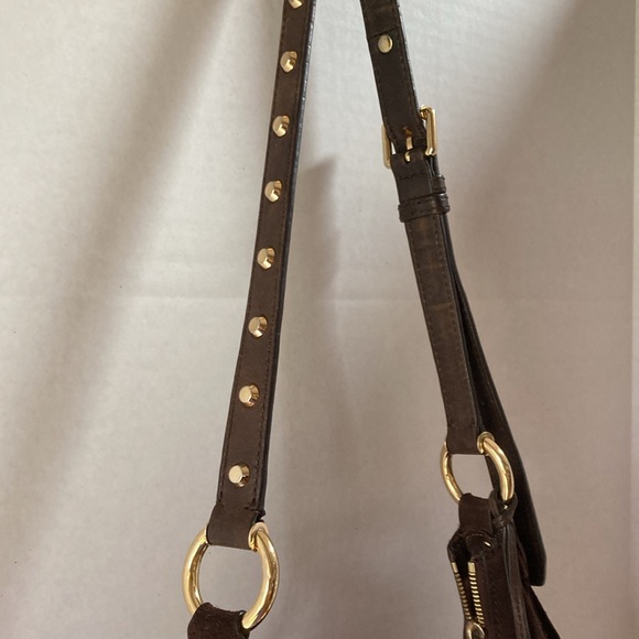 Michael Kors Brown Suede Hobo Bag - Picture 10 of 12